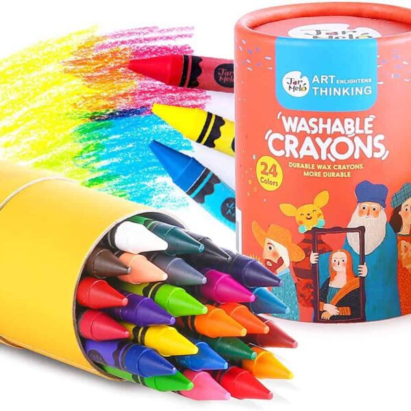 Durable Wax Crayons ดินสอสีเทียนสำหรับเด็ก สีเทียนปลอดสารพิษสำหรับเด็ก