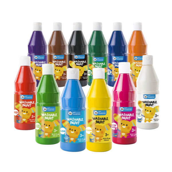 Finger Paint Washable Kid's Paint (500 ml.) สีฟิงเกอร์เพ้นท์ สีปลอดสารพิษ