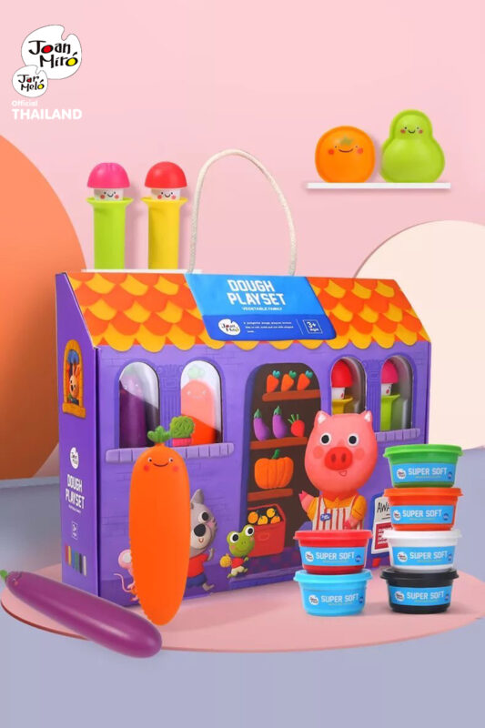 Super Soft Dough Playset - At The Market เซ็ตแป้งโดว์ร้านผักผลไม้พร้อมอุปกรณ์