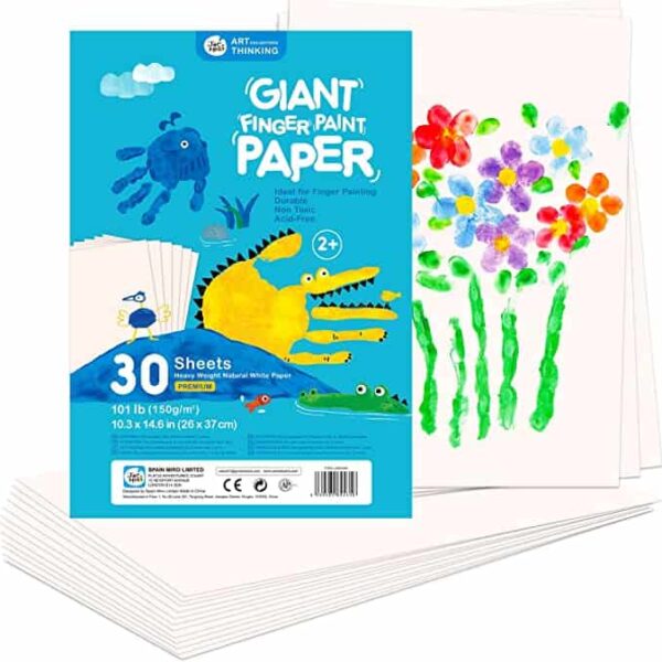 Finger Paint กระดาษวาดภาพสำหรับสี 30 แผ่น