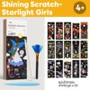 Joan Miro เซตสมุดขูดกิจกรรมศิลปะพกพาง่าย พร้อมอุปกรณ์ Shining Scratch - Starlight Girls