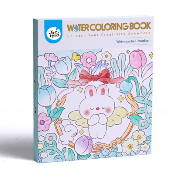 Joan Miro ชุดสมุดระบายสีน้ำแบบพกพา Water coloring Book - Whimsical Pet Paradise